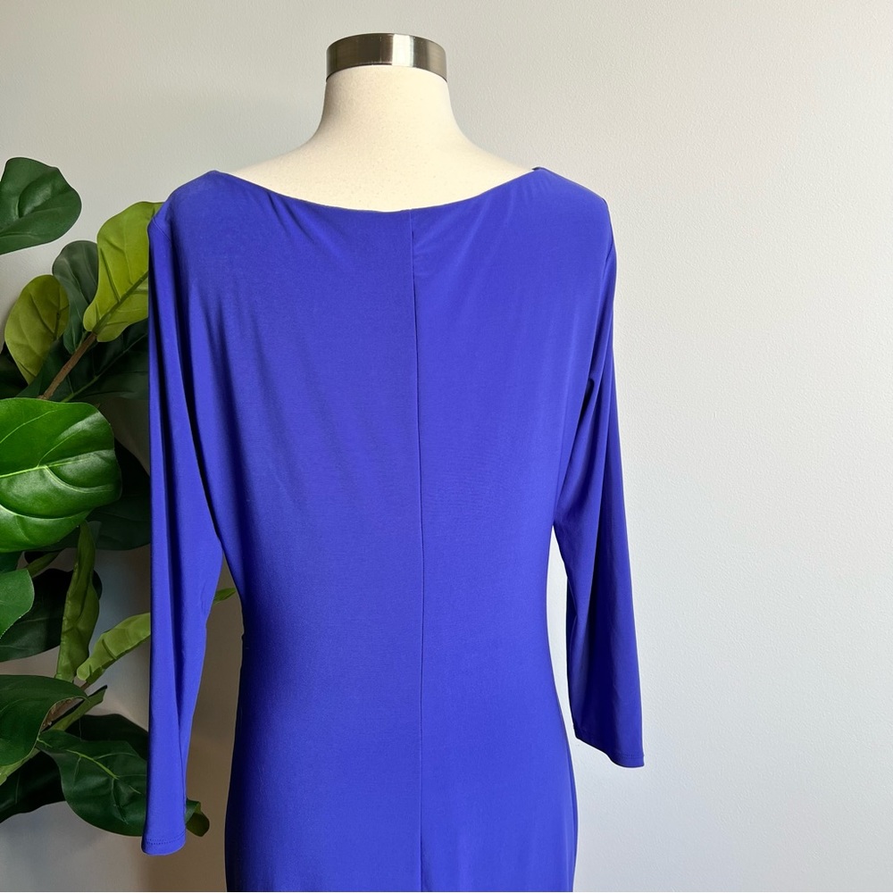 Lauren Ralph Lauren Purple 3/4 Sleeve Dress - Picture 6 of 10